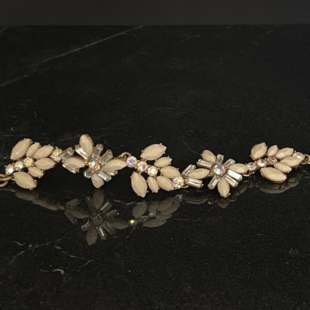 J crew rhinestones bracelet.